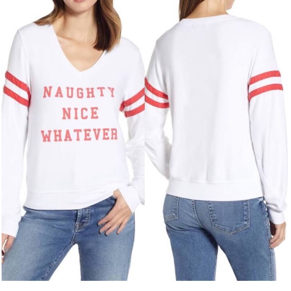 Naughty nice whatever wildfox sweatshirt NWT